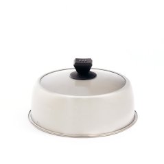 Brabura - Poklice 30 cm nerez/sklo